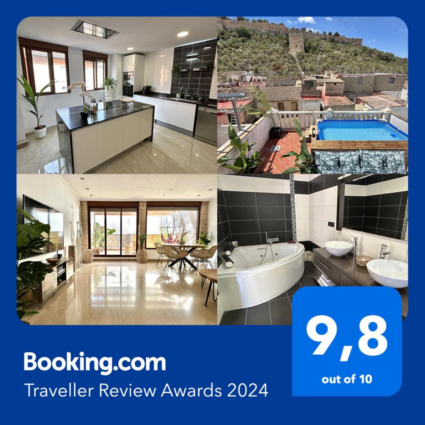 Casa Con Jacuzzi Y Piscina Con Vistas Al Castillo Corbera de Alcira Экстерьер фото